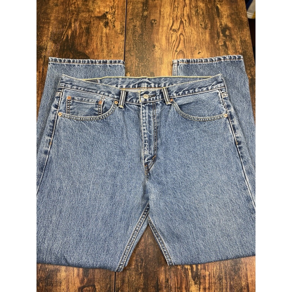 Levi's 505 Jeans Mens 38x30 (38x29) Regular Fit Blue Denim Very Nice